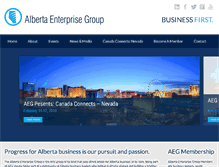 Tablet Screenshot of albertaenterprisegroup.com